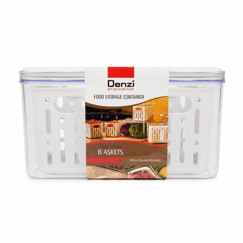 باکس نگهدارنده مواد غذایی دنزی مدل Ultra Square Baskets دو سبده رنگ سبز آبی