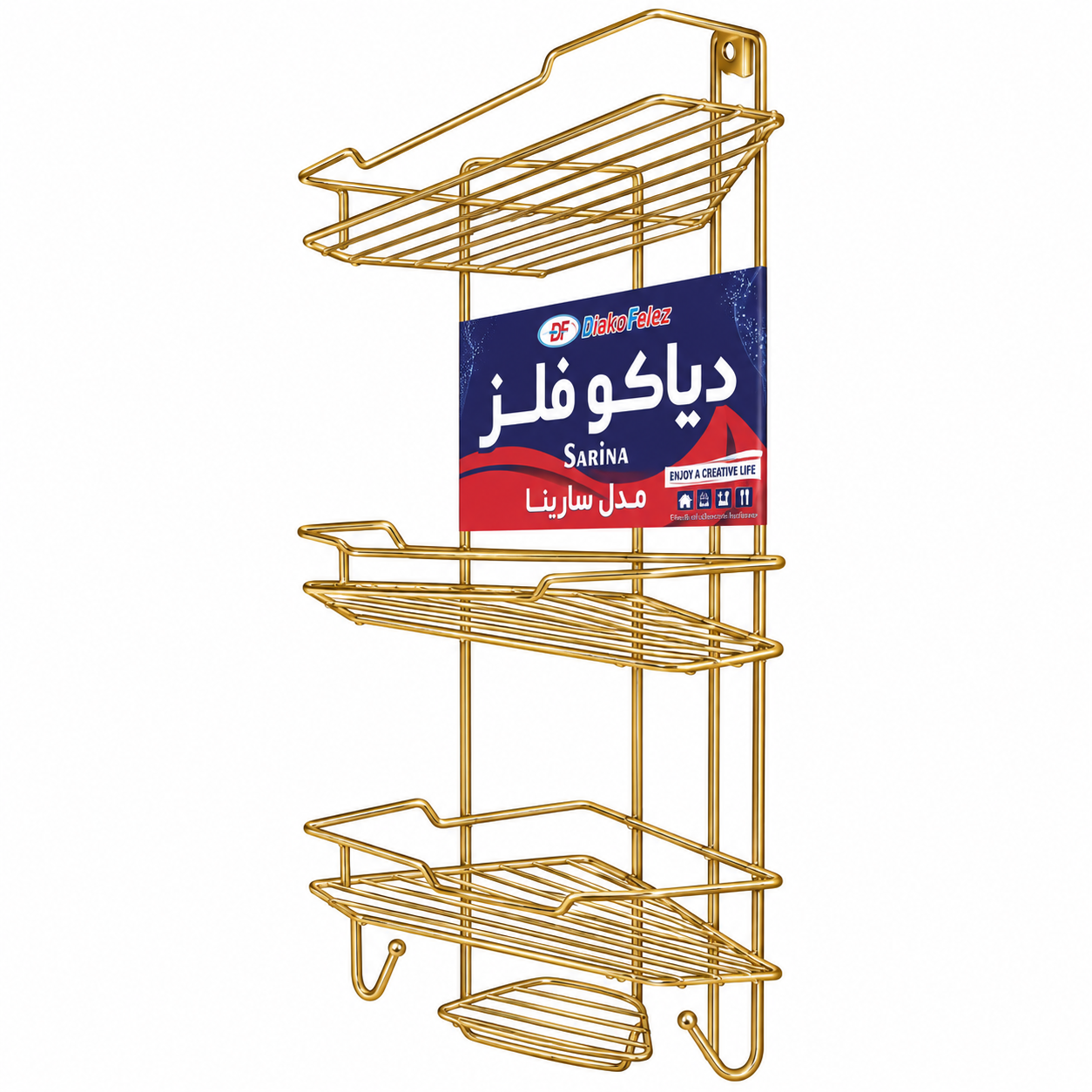 شلف کنج حمام و سرویس بهداشتی